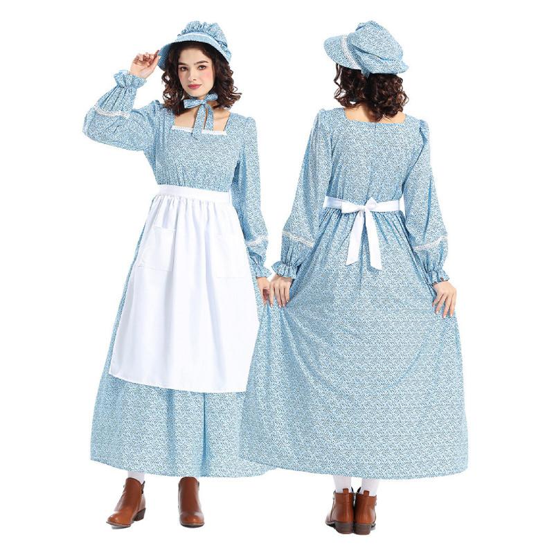 Halloween Floral Pattern Costume For Women With Polyester Mix Material For Parties