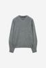 ZIOSONGZIO Whole Garment V-Neck Knit Melange Grey Zh6Kt621Mg