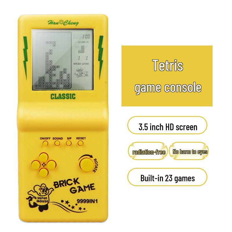 Retro Classic Handheld Tetris Game Console for Kids - Nostalgic Gift Toy