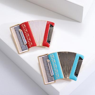 Accordeon Broche Druppel Legering Muziekinstrument Broche Dames Jas Pak Kleding Accessoires Speld Gesp