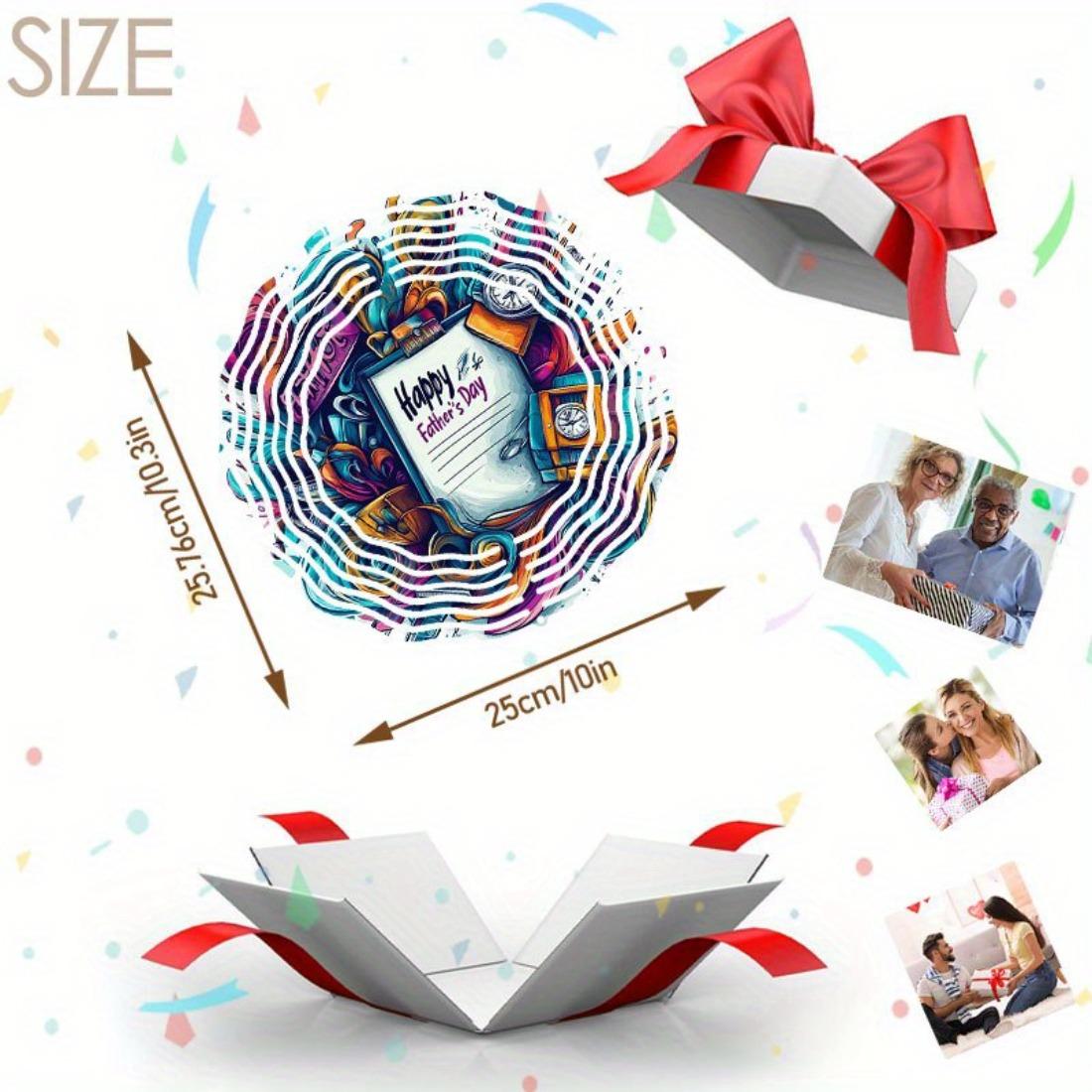 

1 шт. 3D Металлическая Мандала Колокольчик Ветра - Подарок на День Отца, Уличная Садовая Скульптура с Вращающимся Искусством, Не Требуется Электричество, Легко Подвесить