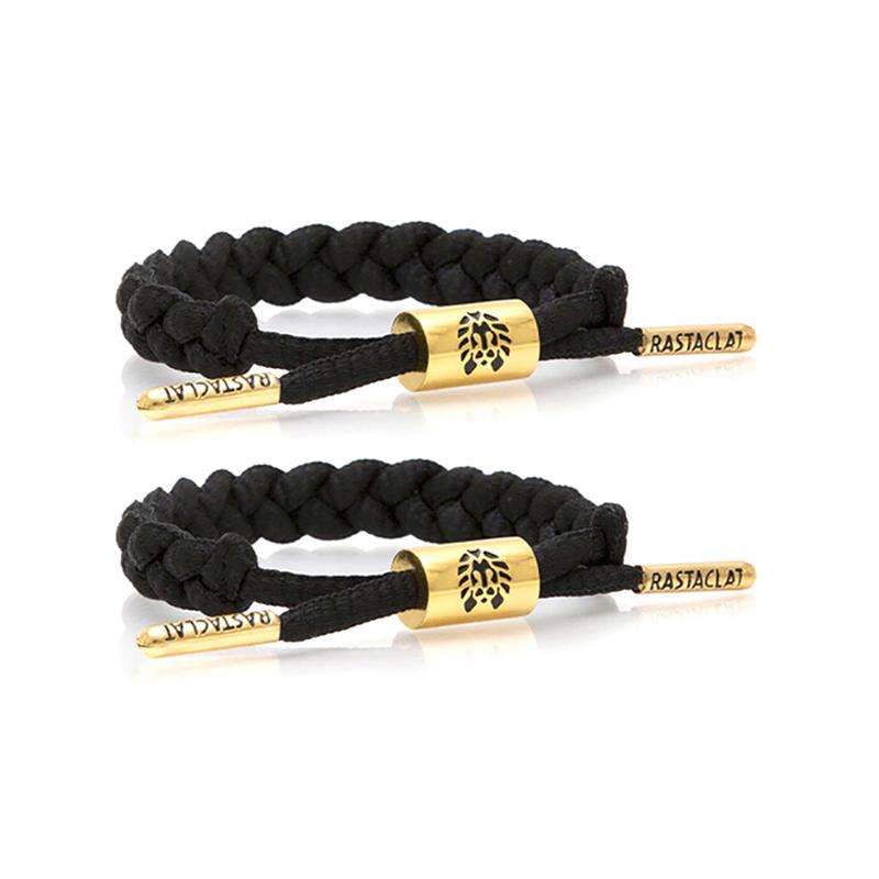 Rastaclat Little Lion Sisters Series Black Gold Mini Girls Combination Bracelet Bracelet RCDW836
