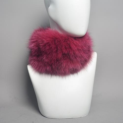 

Женский зимний теплый шарф из натурального меха лисы, меховые повязки на голову, шарфы из меха лисы, роскошная грелка для шеи, хорошая эластичность, натуральные меховые муфты Good elasticity