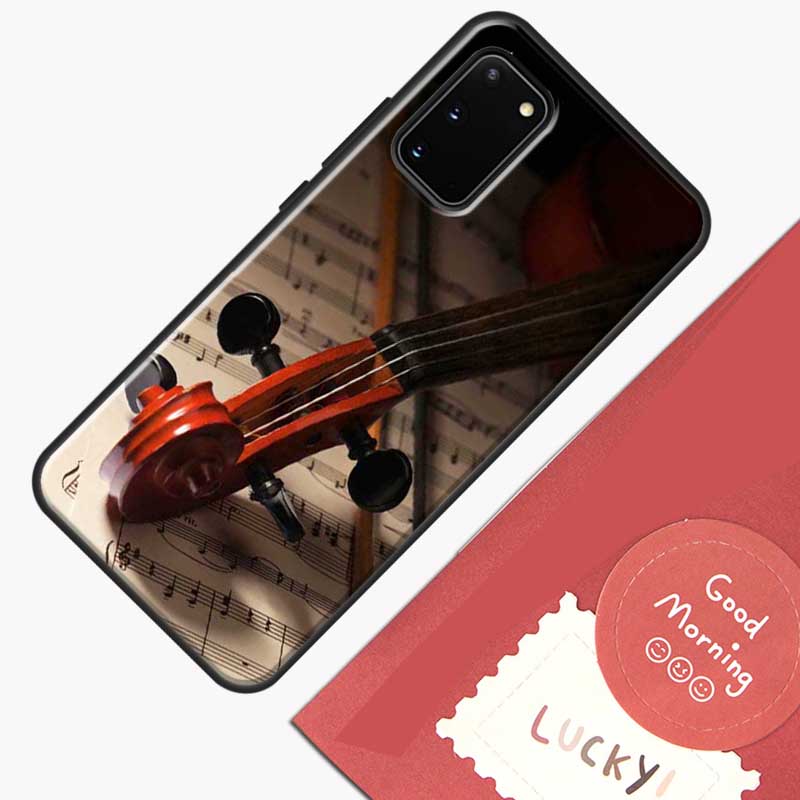 Elegant Violins Bow Sheet Music Phone Case For Samsung Galaxy S23 S26 Ultra S20 S21 S22 S24 S25 Plus S10 S25 FE Cover Shell