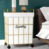 Fashion Light Luxury Household Laundry Hamper High-end Simple Toys Storage Basket Creative Multi-functional Bedside Cabinet