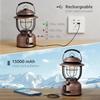 Lepro Lantern, Type-C USB Rechargeable, 15000mAh, Retro LED Lantern, Stylish Camping Lantern, Antique Style, Solo Camping Lantern [336 Hours of Contin