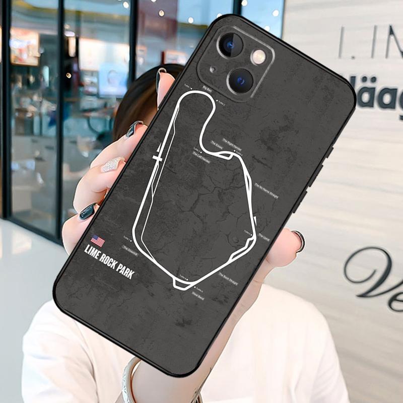 Formel 1 F1 Rennstrecke Stoßstange Handyhülle Für iPhone 11 12 13 14 15 16 Pro X XR XS Max Plus Rückabdeckung