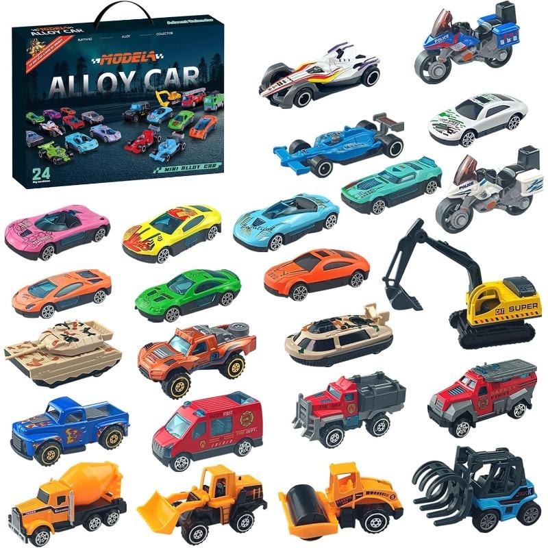 

Advent Calendar 2025 for Kids, Alloy Car Engineering Car Set for Boys and Girls Christmas Gifts Christmas Countdown разноцветный