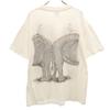 Hanes 90s Made in USA Old elephant print Short sleeve T-shirt Men's Used