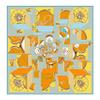 Silk Scarf Women City Street Print Square Scarves Head Echarpes Silk Foulards Femme Wraps Beach Shawl Bandana Lady Hijabs 90CM