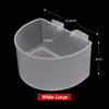 5Pz Tazza di Plastica Mangiatoia per Uccelli Domestici Ciotola Cibo Acqua Pappagallo Ciotola Alimentazione a Sospensione Mangiatoia a Canale Tazza Anti-schizzi Mangiatoia Gabbia Piccioni Forniture