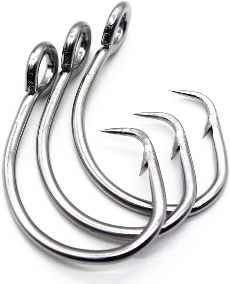 Super Strong 28/0 Stainless Steel Big Game Saltwater 39960 Hooks for Tuna Catfish Bass Fishing Tackle Fishing Tuna Circle Hooks
