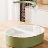 USB Electric Circulating Water Bird Bathtub with Resting Stick U-shaped Parrot Shower  Indoor Cage