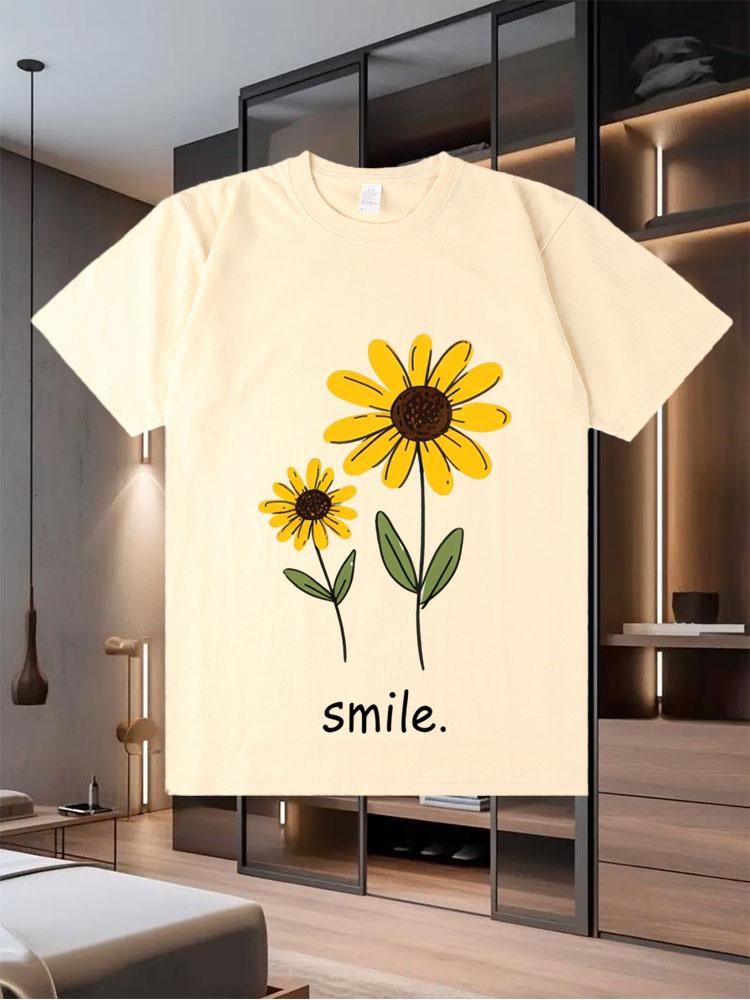Men's New Printed Short-Sleeve T-Shirt for Summer a Fashionable Loose Pure Cotton Short-Sleeve Top