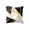 New Product Geometric Abstract Pillowcase Peach Leather Fleece Office Pillowcase Car Cushion Cover Waist Pillowcase