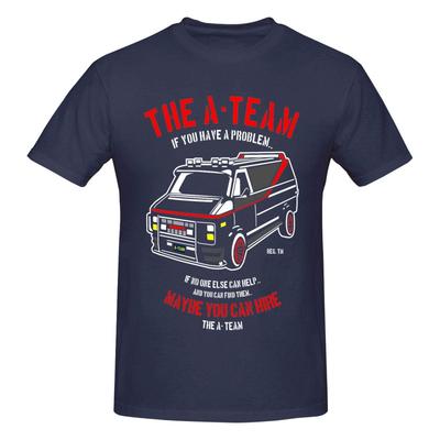 The A Team T Shirt Men's Pure Cotton Vintage T-Shirt Crewneck Tees Short Sleeve Clothing Gift Idea