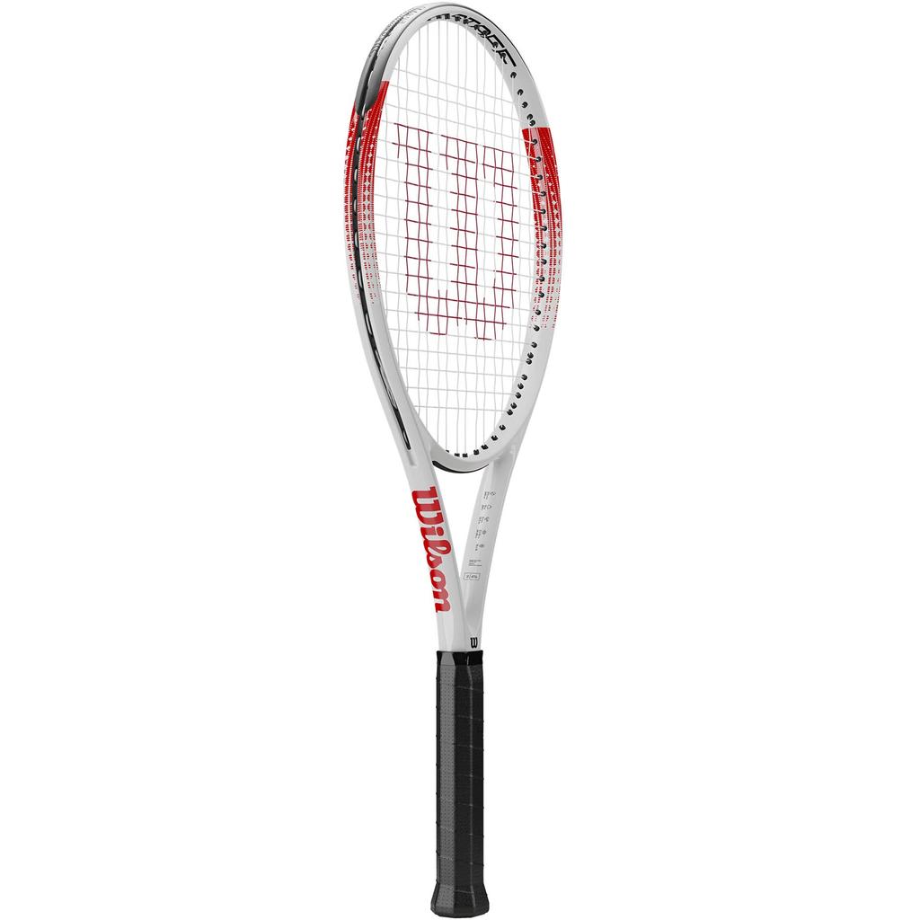 Wilson Pro Staff Precision Team 103 Tennis Racket (Pre-Strung) with Grip Size 2, White/Red, WR080510U2
