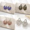 Geometric Alloy Dangle Earrings With Gold Ear Pins For Fashion Women