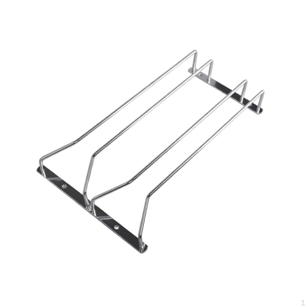 Glass Holder, Hanging Metal Rack, Practical Storage Under Kitchen Cabinets, Easy Assembly,