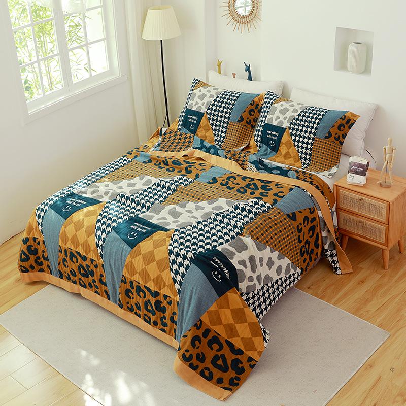 2025 Neue reine Baumwoll-Mulltuch-Decke für Sommer & Büro-Nickerchen