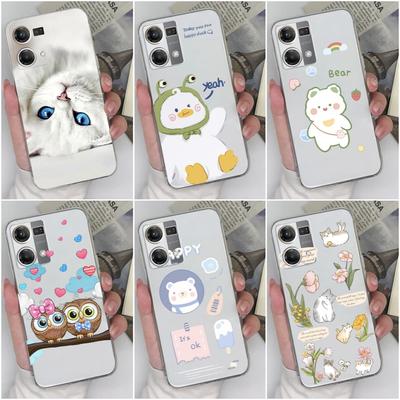 Case For OPPO Realme 8 9 10 Pro+ C55 C33 Reno7 Pro SE 4G 5G 8T Cute Shockproof Silicone Soft TPU Bumper For OPPO Reno 8 9 Pro Phone Back Cover Coque
