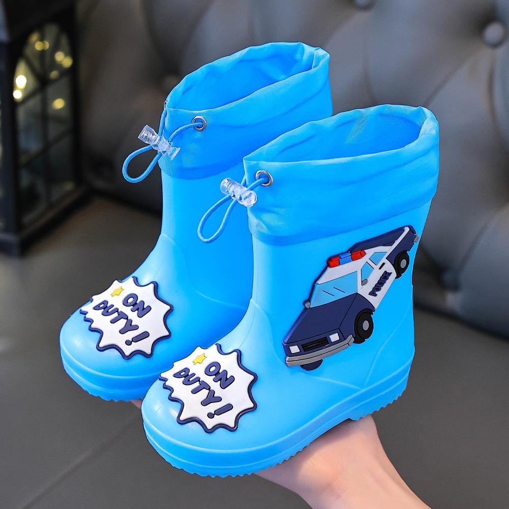 Girls' Rain Boots, Boys' Anti-slip Low-top Waterproof Shoes