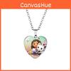 Gabbys Dollhouse Stylish Heart Shaped Necklace With Sparkling Gemstone Accents