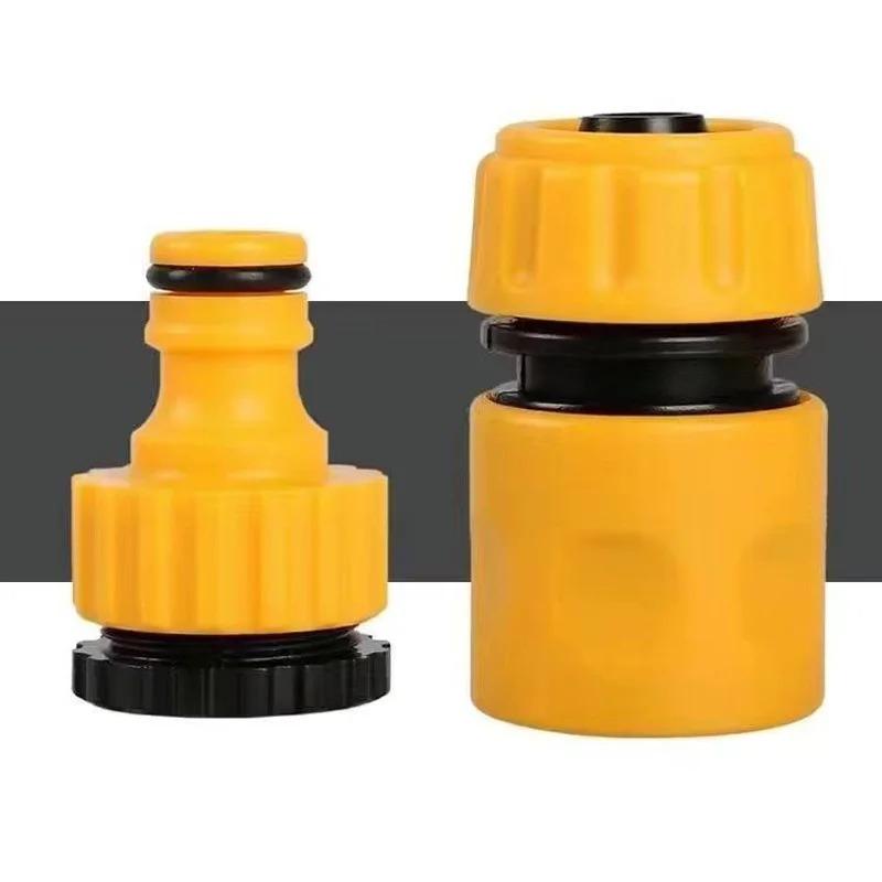 6 ks ABS Zahradní rychlospojka na hadici 1/2” Koncová Dvojitá Vnější Hadicová Spojka Adaptér Prodlužovací Sada Pro Hadici Trubku