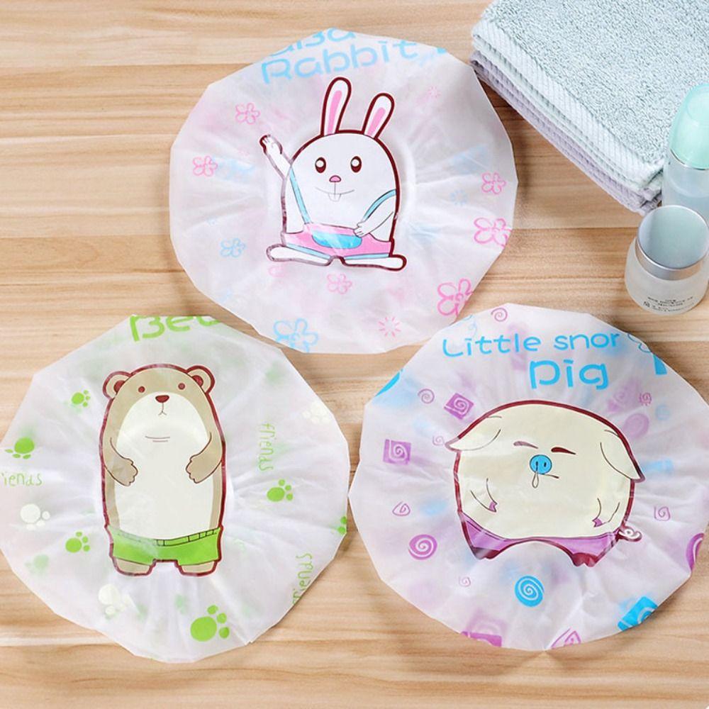 

Мультфільм друк душова шапочка багаторазова масляна шапочка нова голова волосся кришка Bear