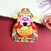God of Wealth New Year Magnetic Sticker Rotatable Lucky Cat Refrigerator Sticker  Props