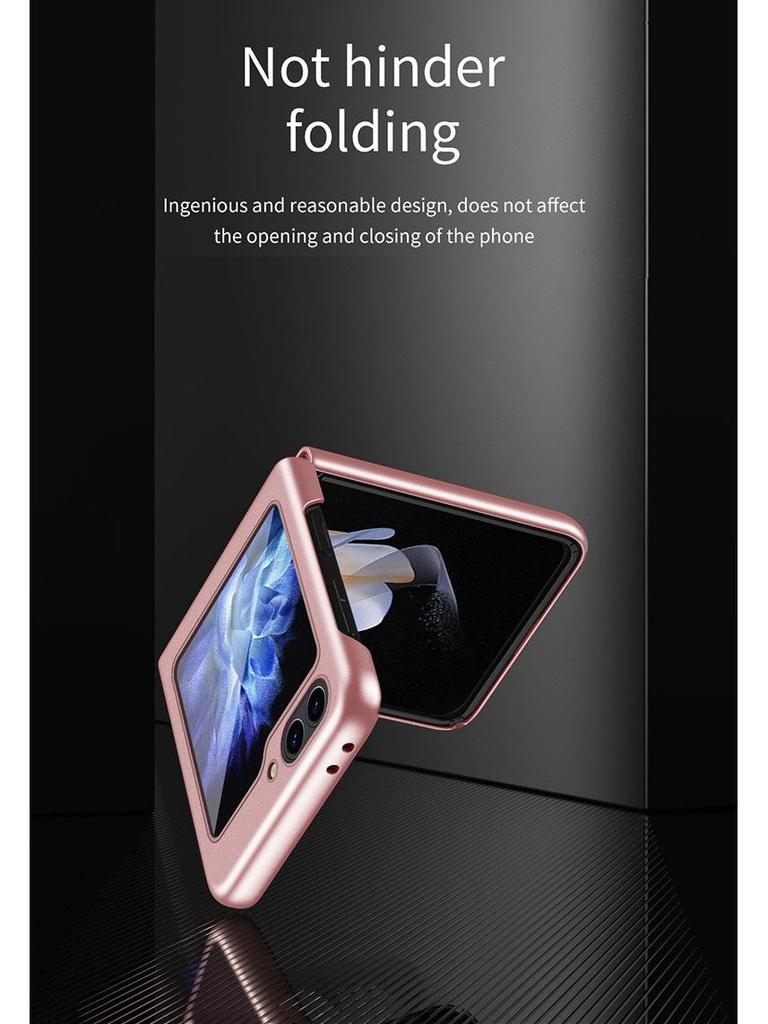 Ultra-Thin Skin-Feel Magnetic Ring Case for Samsung Z Flip7/6/5/4/3 Folding Phone