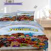 1PC Sesame Street pattern Bedding Quilt Set Quilt Cover Pillowcase Home Decoration Birthday Gift (1 * duvet cover + 2 * pillowcase, without core)
