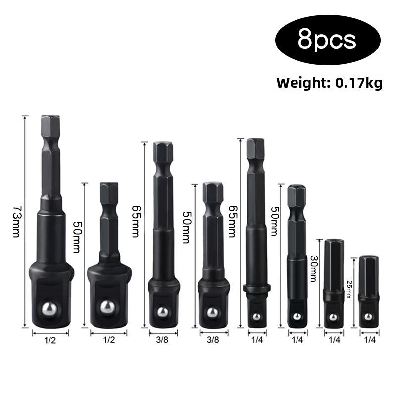 

Xinsen Tuo 8 шт. Стальные шариковые шестигранные хвостовики, гнездовые соединители с цветовой кодировкой и предохранительным шариком, Удлинители для преобразования AD