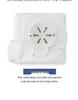 Aohuapu Ceiling Ventilation Fan for Kitchen & Bathroom - Powerful, Silent, Ceiling-Mounted Exhaust Fan