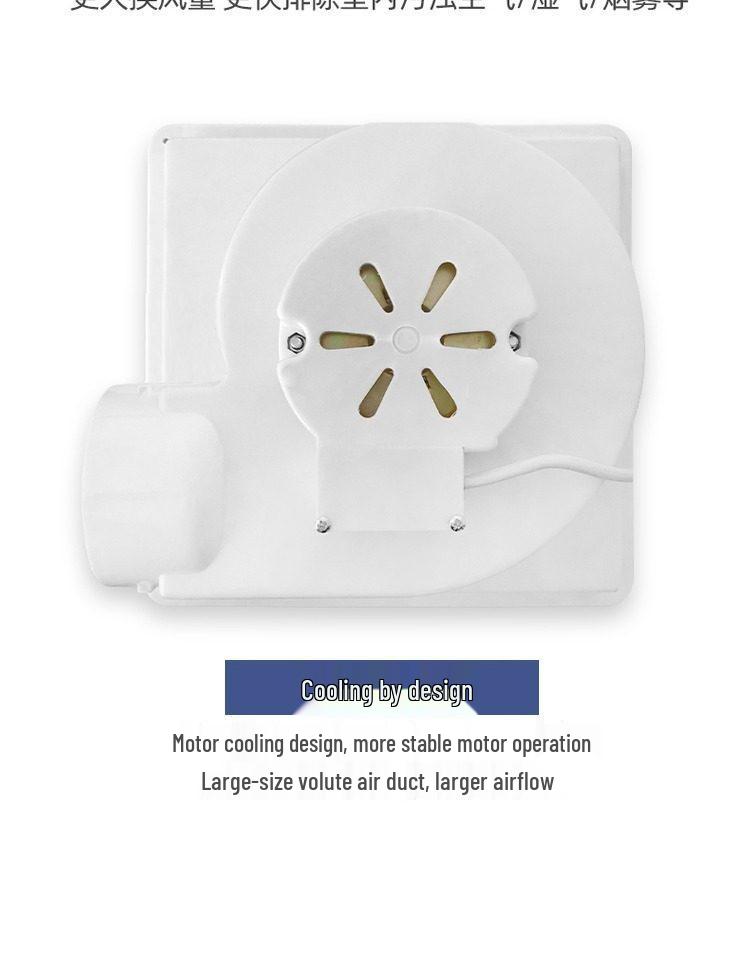 Aohuapu Ceiling Ventilation Fan for Kitchen & Bathroom - Powerful, Silent, Ceiling-Mounted Exhaust Fan