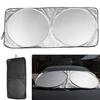 Folding Jumbo Front Car Window Sun Shade Auto Visor Windshield Block Cover
