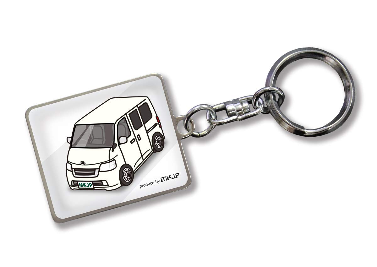 

MKJP Custom Keychain for Toyota TownAce White White Car Color S402M, Base,