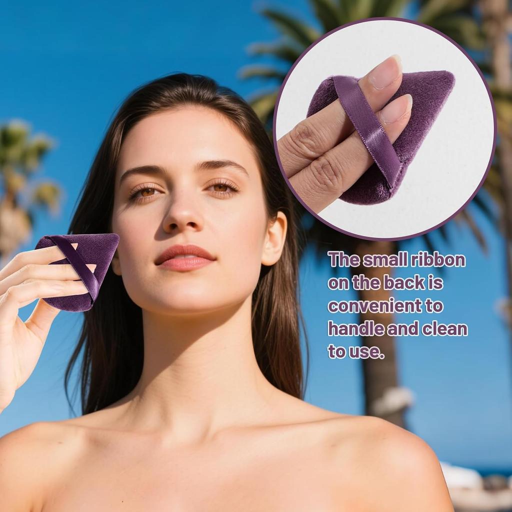 Makeup Sponges BS-MALL10 Pcs Premium For Foundation - Makeup Blending Sponge Set With Finger & Triangle Puffs For Multi-purpose Use