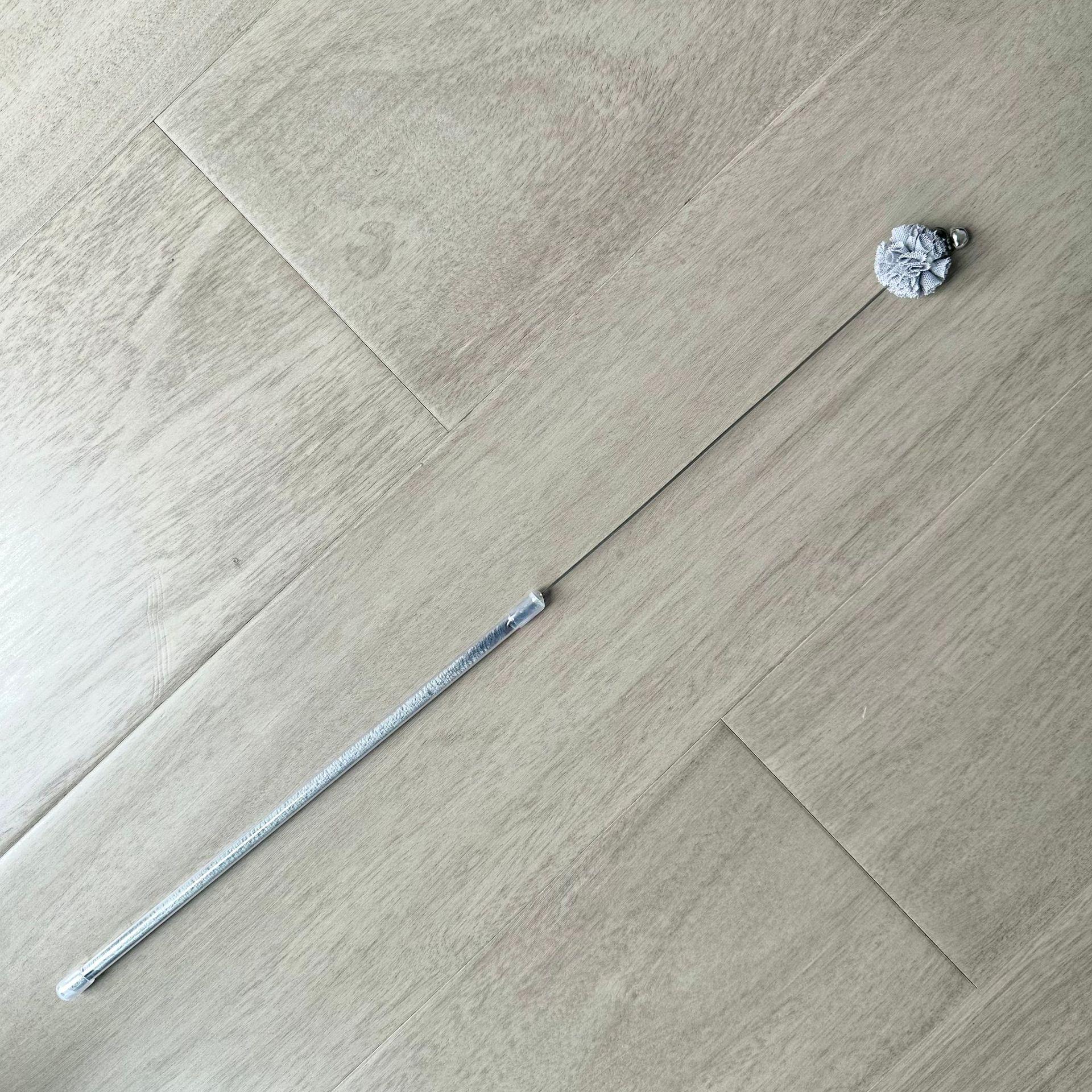 Retractable Cat Teaser Toy with Suction Cup & Feather Wand