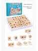 50-Piece Wooden Acrylic Gemstone Building Blocks: Interactive Parent-Child Game for Early Education and Castle Construction