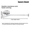 Multipurpose Cement Mixer Stirring Tool Stainless Steel Mixing Paddle Rod Paint Putty Mixing Stick For Electric Concrete Mix