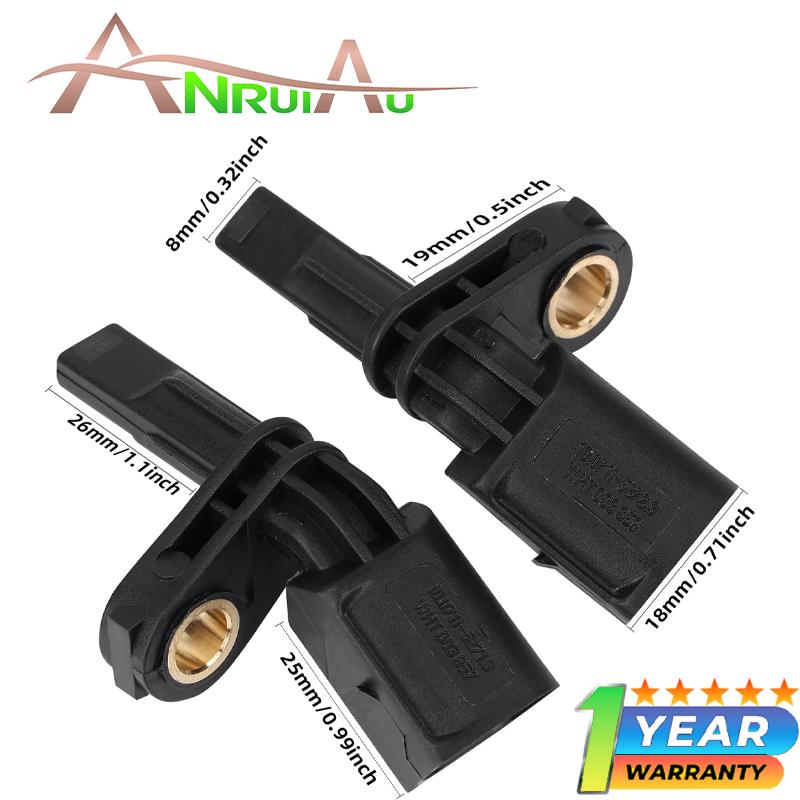 New 4PCS WHT003856 Front Rear Left and Right ABS Wheel Speed Sensor Set for Volkswagen Amarok Bora Beetle CC Eos Golf GTI Jetta
