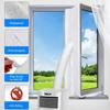 Flexible Cloth Window Seal With Zip Flexible Cloth Sealing Plate AC Window Seal  Tumbler Dryer