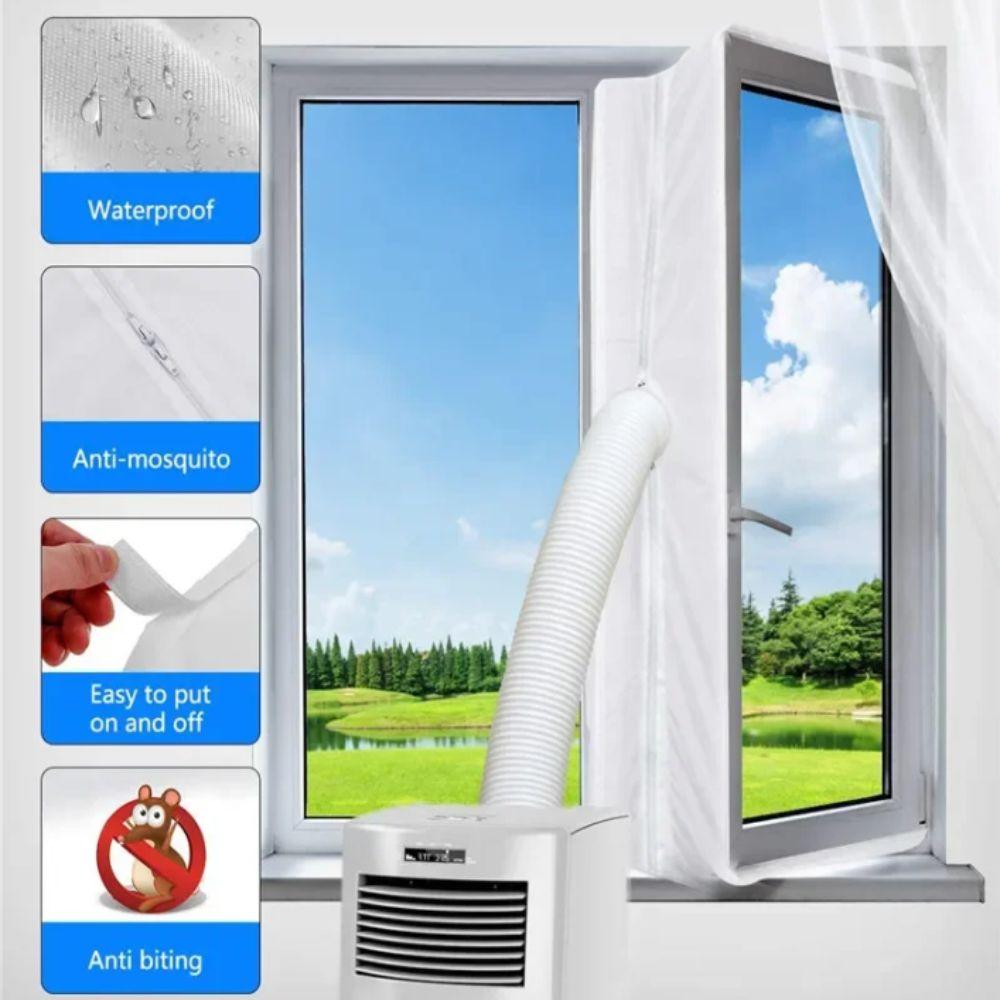 Flexible Cloth Window Seal With Zip Flexible Cloth Sealing Plate AC Window Seal Tumbler Dryer