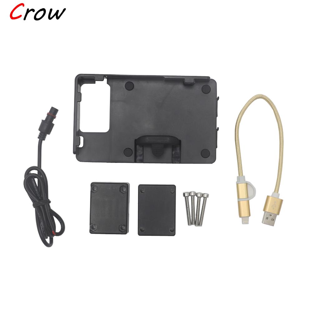 Motorcycle Accessories Front Mid Navigation Bracket GPS Mobile Phone Charging For KYMCO AK550 ak550 AK 550 C