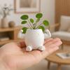 Sculptural Indoor Planter Cute Muscular Man Planter, 3D Printed Smile Face Plant Innovative PLA Pot, Decorative Funny Container for Succulents