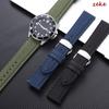 Waterproof Sailcloth Watch Band Premium Sailcloth Strap Butterfly Clasp Durable Nylon Quick Release Bracelet 20mm 22mm Wristbelt