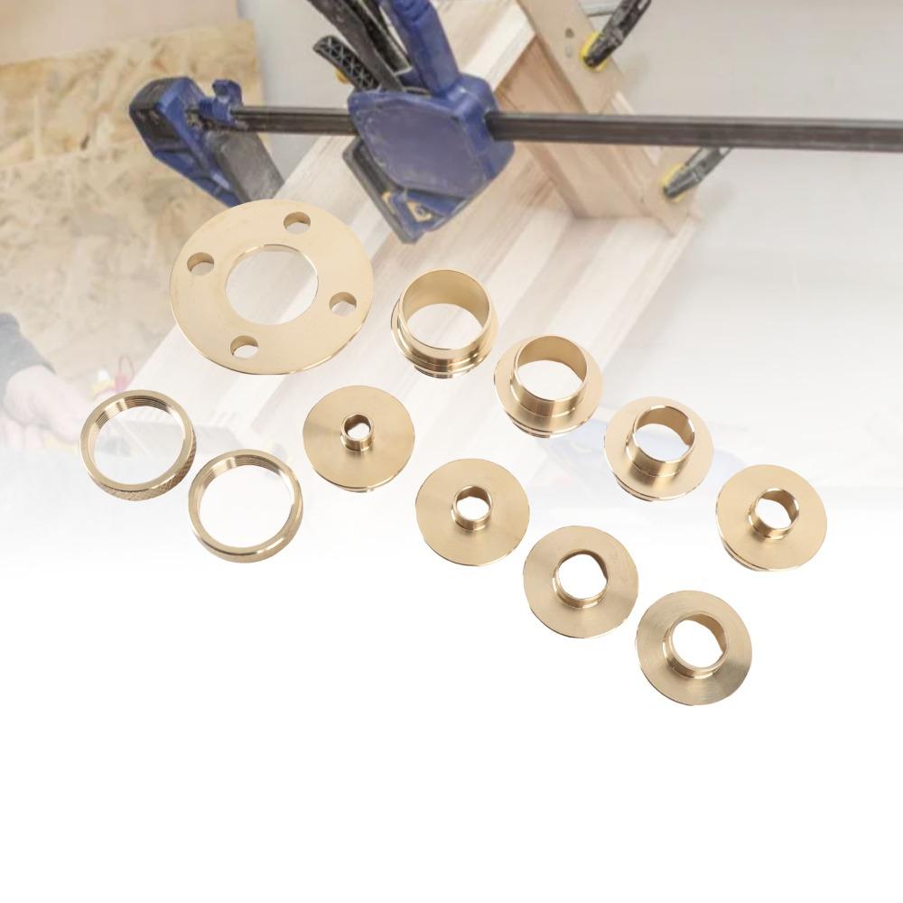 11 Pcs Premium Router Guide Kit Brass Router Bushing Guide Set Router Template Guide Woodworking