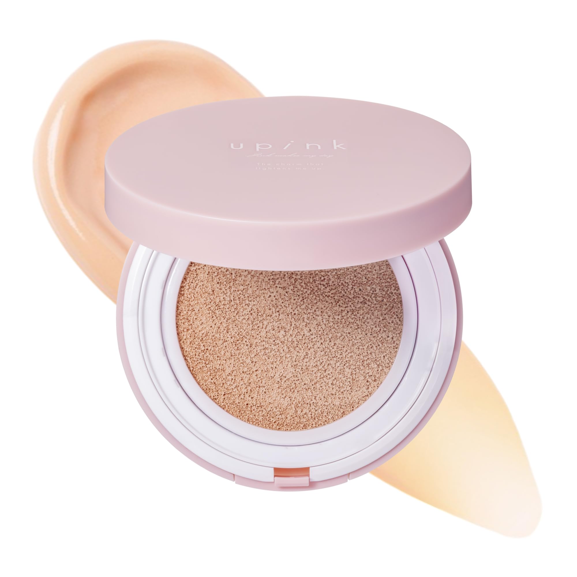 

upink Cover Glow Cushion 01 Light Beige 12g Cushion Foundation High Cover Gloss & [SPF40 PA+++] /