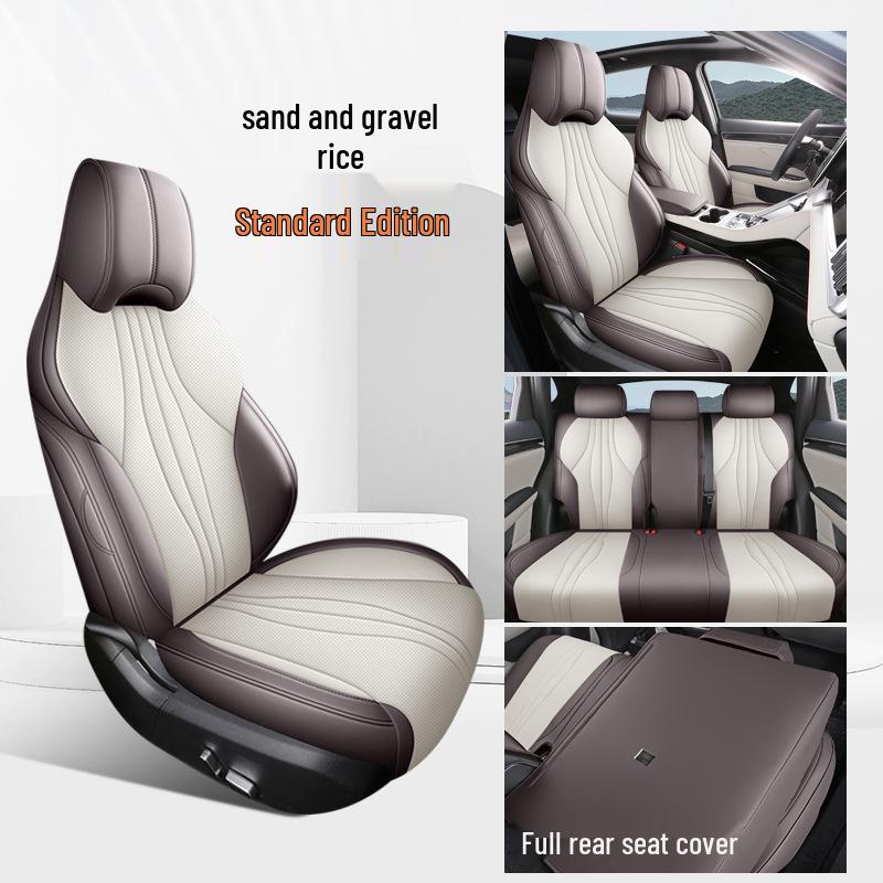 BYD Qin PLUS Universal Full Leather Car Seat Cushion, Four Seasons, Full Surround, Five-Seater